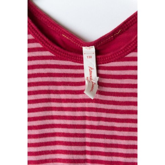 Hanna Anderson Girls Dress Sleeveless Striped Sundress Pink Red Size 8-9 EU 130 - Picture 4 of 6